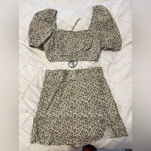 Zara set. Top is small and skirt is medium